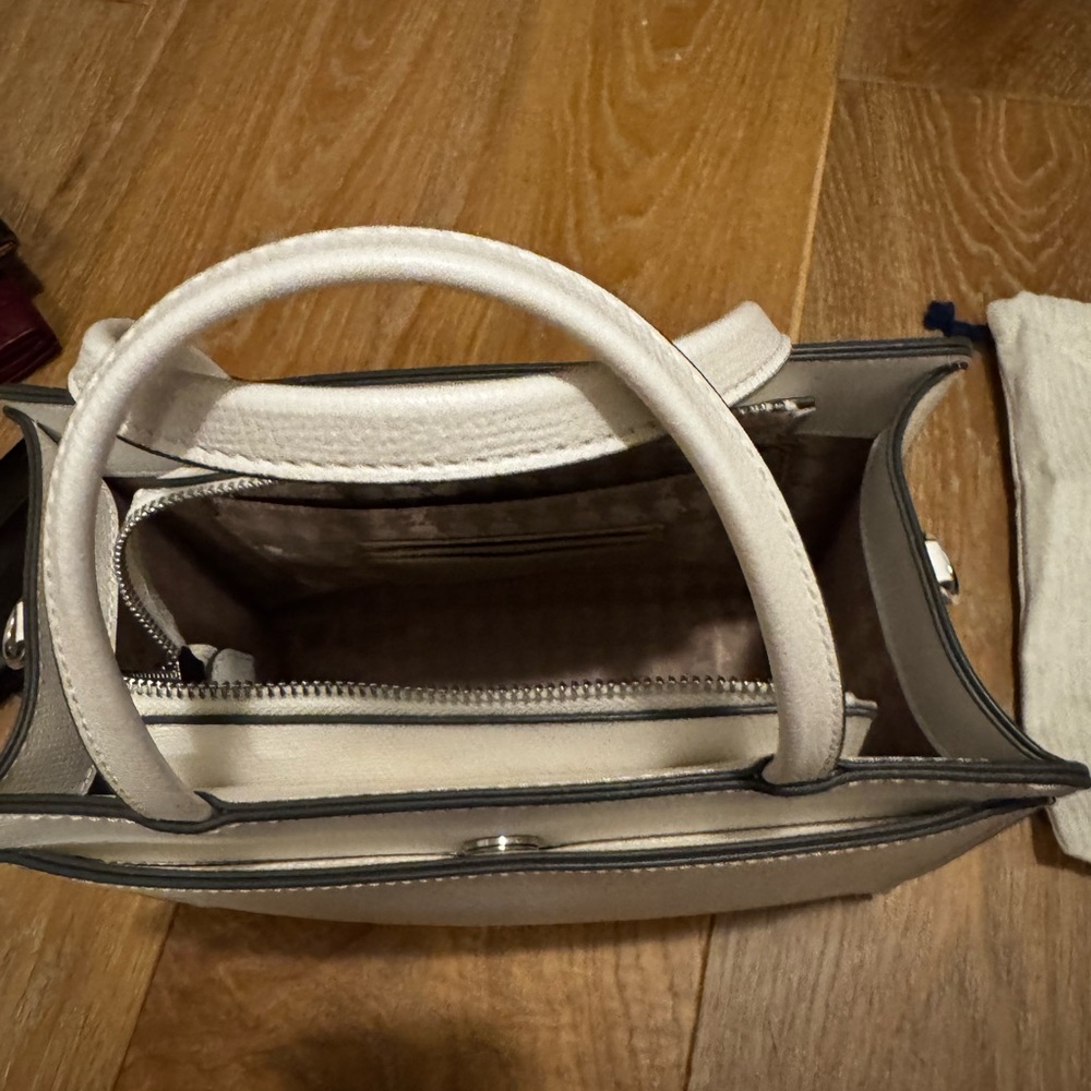 Karl Lagerfeld White Satchel with Multicolor Accents - Picture 6 of 7